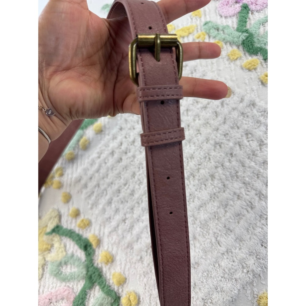 Sonoma Goods For Life Mauve Pink Round Crossbody Bag Whipstitch Detail 222144 - Picture 3 of 9